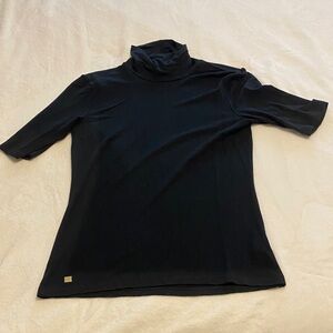 Lauren Ralph Lauren black quarter Sleeve turtle neck Top
